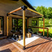 Free standing wood pergola