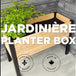 23-inch Cedar and Aluminum Raised Planter Box