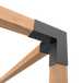 steel corner for pergola