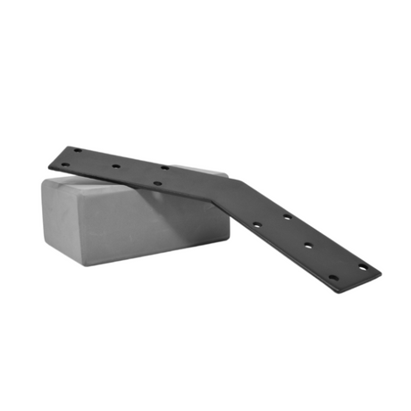 45° Connector Plate - 3" x 9½" x 9½" - Thick 3/16"