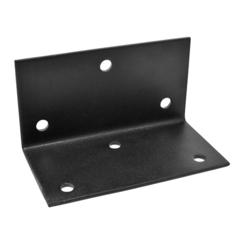 90° Corner Brace - 2¾" x 2¾" x 5" - Thick 1/8"