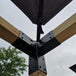 Tie your pergola with our corner canvas holder for shade sail