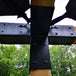Double Pergola corners canvas holder for double shade sail