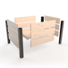 23-inch Cedar and Aluminum Raised Planter Box