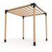 2 x 4 steel support for pergola roof or privacy wall