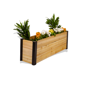 Jardinière Surélevée en Cèdre et Aluminium 17 po