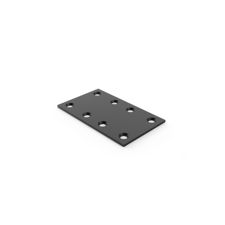 Connecteur plat  3" x 5½" - Épaisseur de 1/8" | Trous coniques