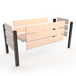 Exploded view of large elevated planter box